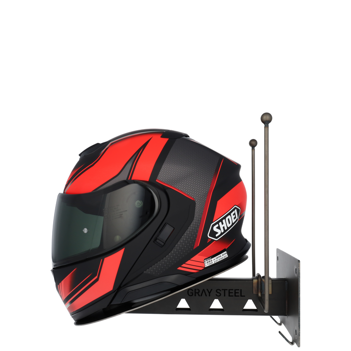 X7 wall mount Gun Metal side helmet 